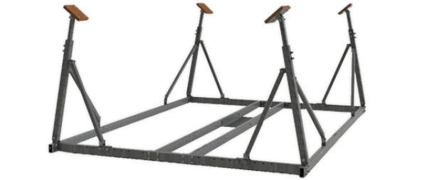  Bundramme: 2,71 x 2,25 - benlængde: 1,25